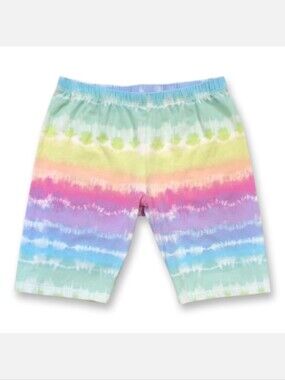 Childrens Place Rainbow Tie Dye Girls Bike Shorts Size Large 10 12 Summer